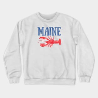 Maine Watercolor Lobster - Maine Lobster Crewneck Sweatshirt